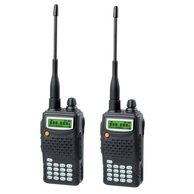 Walkie Talkie, Support 99 channels, Keypad and LCD backlight function, Multi-scan function, Frequency range: 136-174 MHz (2 pcs